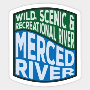 Merced River Wild, Scenic and Recreational River Wave Sticker